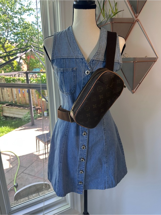 Louis Vuitton Handbags - Louis Vuitton Brown Monogram Crossbody Belt Bag with Gold Accents